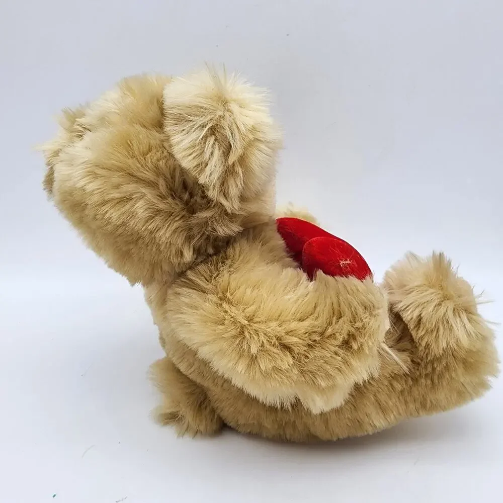 Dakin Teddy Bear Holding Heart Plush Stuffed Animal 8